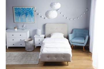 Rennes Sängram 90x200 cm - Beige - Products - Möbler - Säng - Enkelsäng