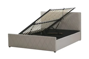 Rochefort Förvaringssäng 140x200 cm - Konstläder/Grå - Products - Möbler - Säng - Säng med förvaring