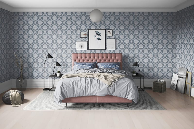 Joluma Sänggavel 140 Knappar - Mörkrosa - Products - Möbler - Säng - Sängtillbehör & sänggavel - Sänggavel