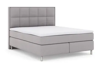 Select No 3 Komplett Sängpaket 210x210 Fast - Ljusgrå/Metall - Products - Möbler - Säng - Kontinentalsäng