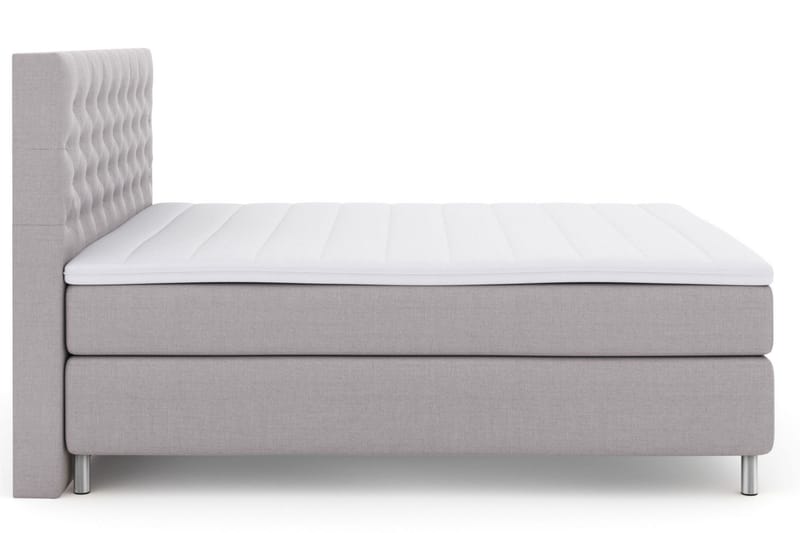 Select No 3 Komplett Sängpaket 210x210 Fast/Medium - Ljusgrå/Metall - Products - Möbler - Säng - Kontinentalsäng