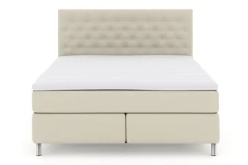 Select No 3 Komplett Sängpaket 210x210 Medium, Beige/Metall