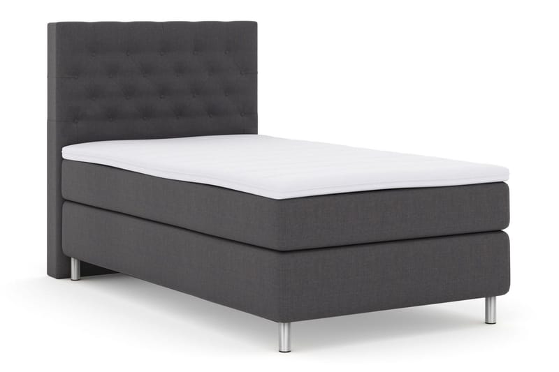Select No 3 Kontinentalsäng 120x200 Medium - Mörkgrå/Metall - Products - Möbler - Säng - Enkelsäng