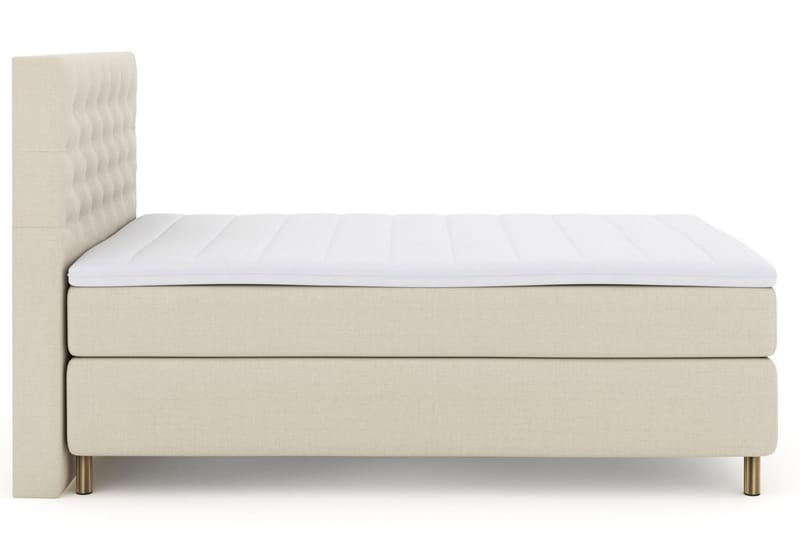 Select No 3 Kontinentalsäng 140x200 Fast/Medium - Beige/Koppar - Products - Möbler - Säng - Kontinentalsäng