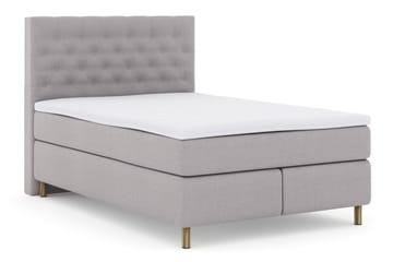 Select No 3 Kontinentalsäng 140x200 Medium - Ljusgrå/Koppar - Products - Möbler - Säng - Kontinentalsäng