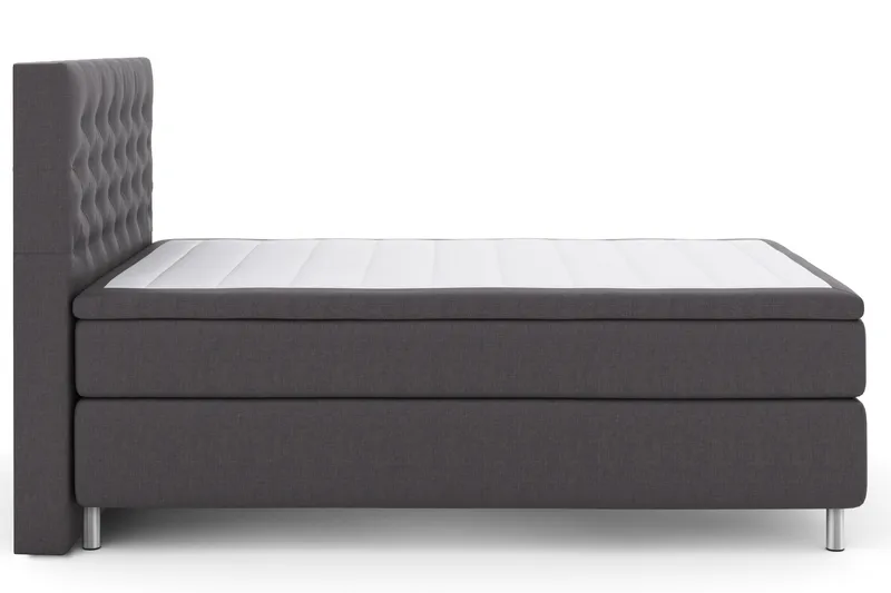 Select No 4 Komplett Sängpaket 140x200 Fast - Mörkgrå/Metall - Products - Möbler - Säng - Kontinentalsäng