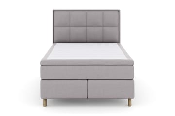Select No 4 Komplett Sängpaket 140x200 Fast/Medium - Ljusgrå/Koppar - Products - Möbler - Säng - Kontinentalsäng