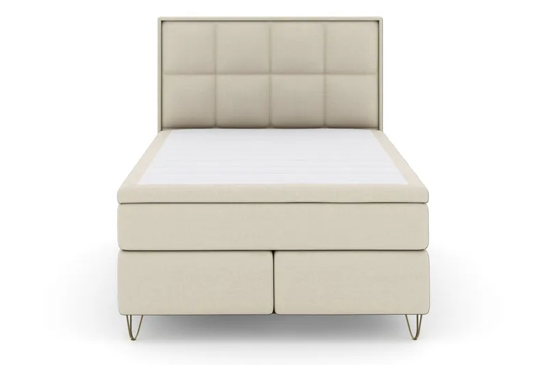 Select No 4 Komplett Sängpaket 160x200 Fast, Beige/Metall V-form