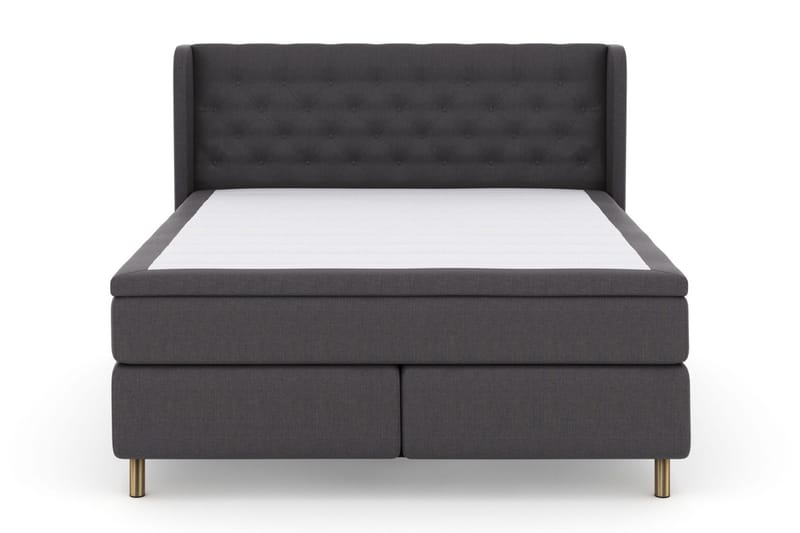 Select No 4 Komplett Sängpaket 180x200 Medium, Mörkgrå/Koppar