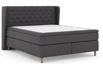 Select No 4 Komplett Sängpaket 180x200 Medium - Mörkgrå/Koppar - Products - Möbler - Säng - Kontinentalsäng
