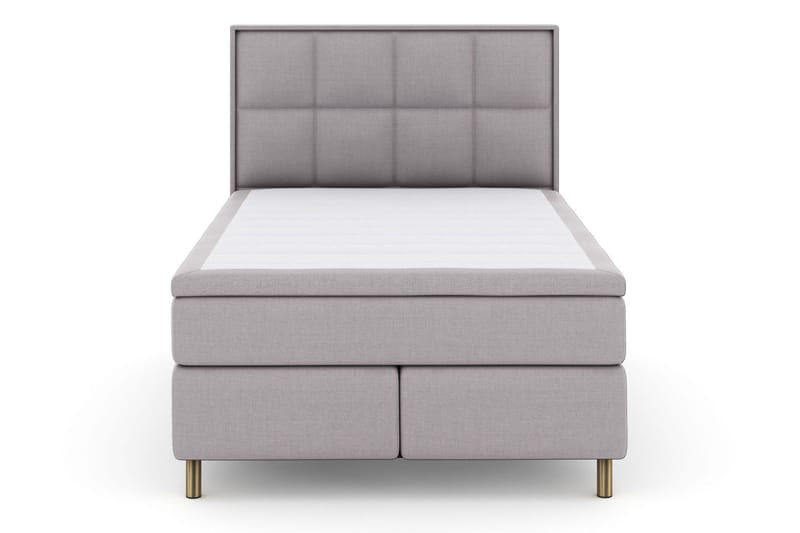 Select No 5 Komplett Sängpaket 140x200 Fast Latex - Ljusgrå/Koppar - Products - Möbler - Säng - Kontinentalsäng