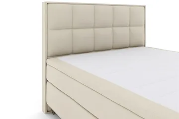 Select No 5 Komplett Sängpaket 180x200 Fast/Medium Latex - Beige/Metall V-form - Products - Möbler - Säng - Kontinentalsäng