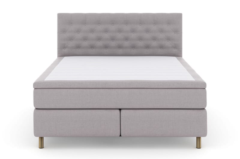 Select No 5 Kontinentalsäng 160x200 Fast/Medium Latex - Ljusgrå/Koppar - Products - Möbler - Säng - Kontinentalsäng