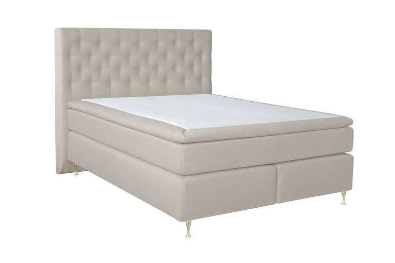 Select No 5 Kontinentalsäng 180x200 Fast/Medium Latex - Beige/Guld - Products - Möbler - Säng - Kontinentalsäng