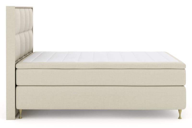 Select No 6 Komplett Sängpaket 140x200 F/M Memory/Pocket, Beige/Guld