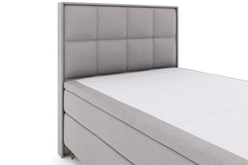 Select No 6 Komplett Sängpaket 140x200 F/M Memory/Pocket - Ljusgrå/Metall V-form - Products - Möbler - Säng - Kontinentalsäng