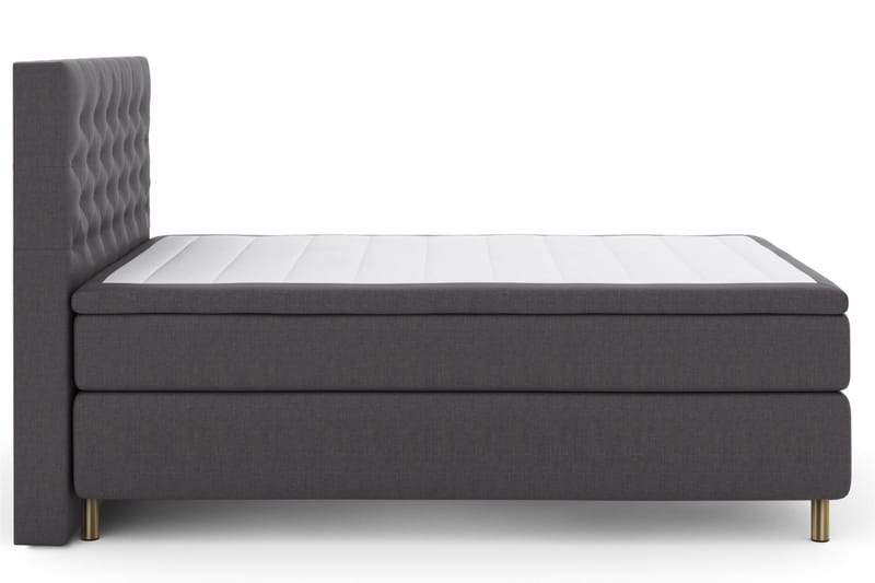 Select No 6 Kontinentalsäng 140x200 Fast/Medium Latex/Memory - Mörkgrå/Koppar - Products - Möbler - Säng - Kontinentalsäng