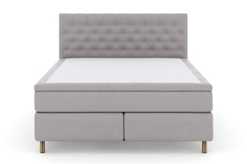 Select No 6 Kontinentalsäng 160x200 Fast Latex/Memory - Ljusgrå/Koppar - Products - Möbler - Säng - Kontinentalsäng