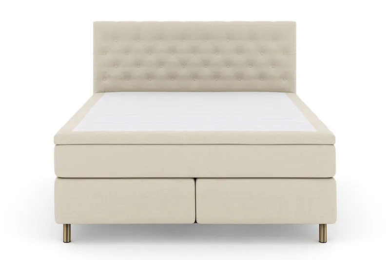 Select No 6 Kontinentalsäng 210x210 Fast/Medium Watergel, Beige/Koppar