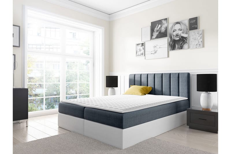 Vasil Kontinentalsäng 140x200 - Grå - Products - Möbler - Säng - Säng med förvaring