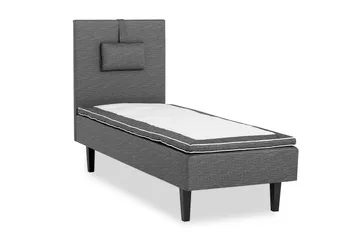 Viken Bas Ramsäng 80x200 cm - Grå/Ek - Products - Möbler - Säng - Enkelsäng