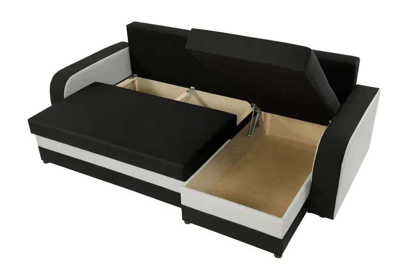 Alvared 3-sits Hörnbäddsoffa Universal - Grå/Blå - Products - Möbler - Soffa - Bäddsoffa - Bäddsoffa divan