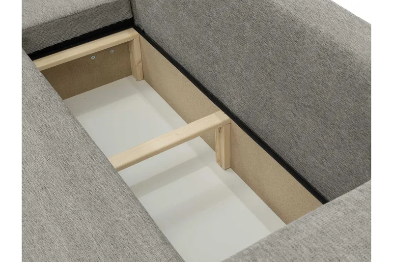 Barile Bäddsoffa med Divan 3-sits i Plysch - Vit - Products - Möbler - Soffa - Bäddsoffa - Bäddsoffa divan