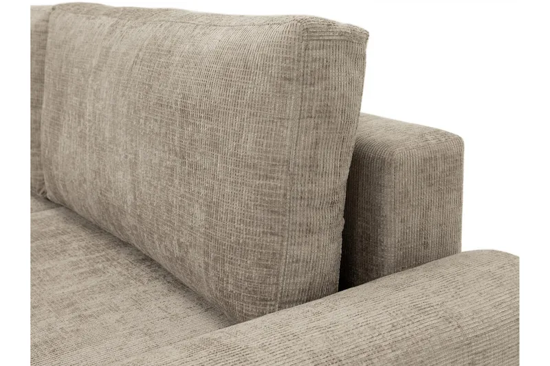 Bella Bäddsoffa 3-sits i Plysch - Grå - Products - Möbler - Soffa - Bäddsoffa - 3 sits bäddsoffa