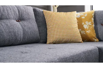 Brunei Hörnbäddsoffa Höger - Grå - Products - Möbler - Soffa - Bäddsoffa - Hörnbäddsoffa