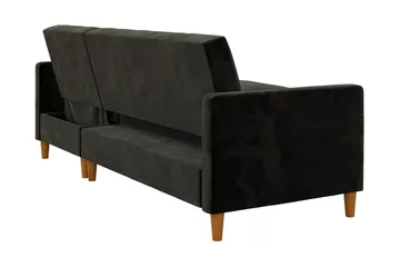 Celine 3-sits Divanbäddsoffa Sammet/Svart - Dorel Home - Products - Möbler - Soffa - Bäddsoffa - Bäddsoffa divan