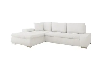 Cerys 3-sits Hörnbäddsoffa White - Products - Möbler - Soffa - Bäddsoffa - Bäddsoffa divan