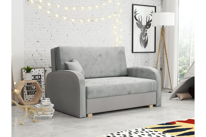 Denegal 2-sits Bäddsoffa Ljusgrå - Products - Möbler - Soffa - Bäddsoffa - 2 sits bäddsoffa