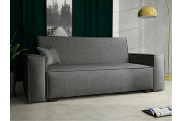 Denegal 2-sits liten bäddsoffa i Tyg - Grå - Products - Möbler - Soffa - Bäddsoffa - 2 sits bäddsoffa