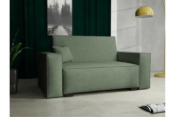 Denegal 2-sits liten bäddsoffa i Tyg - Grön - Products - Möbler - Soffa - Bäddsoffa - 2 sits bäddsoffa