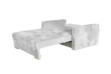 Denegal 2-sits liten bäddsoffa i Plysch - Grå - Products - Möbler - Soffa - Bäddsoffa - Bäddsoffa längsbäddad