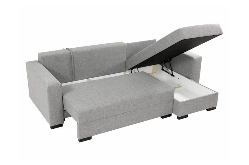 Denegal 3-sits Hörnbäddsoffa - Mörkgrå - Products - Möbler - Soffa - Bäddsoffa - Hörnbäddsoffa