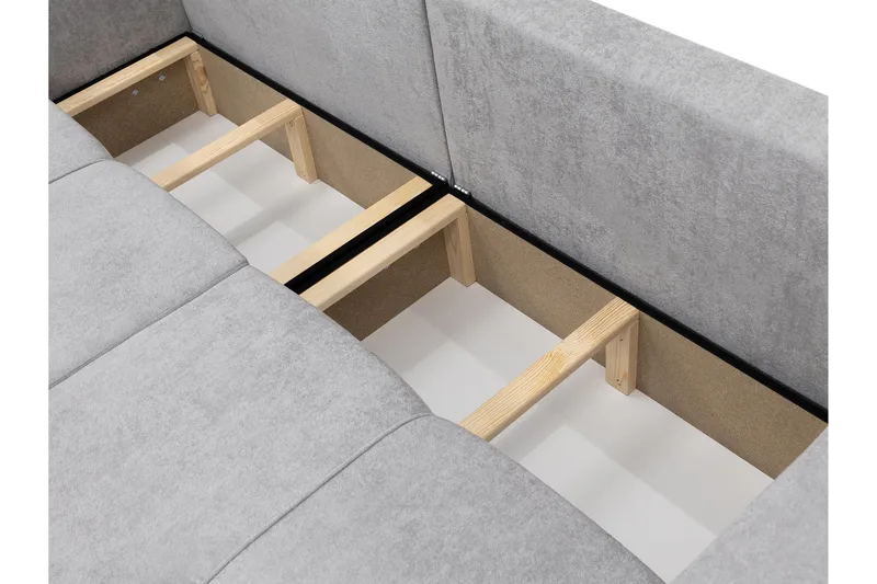 Flo Bäddsoffa 3-sits i Plysch - Beige - Products - Möbler - Soffa - Bäddsoffa - 3 sits bäddsoffa