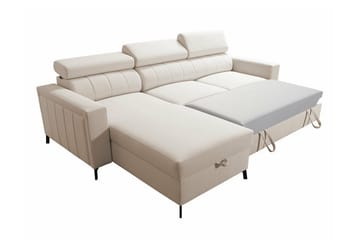 Galbally 3-sits Hörnbäddsoffa beige - Products - Möbler - Soffa - Bäddsoffa - Bäddsoffa divan
