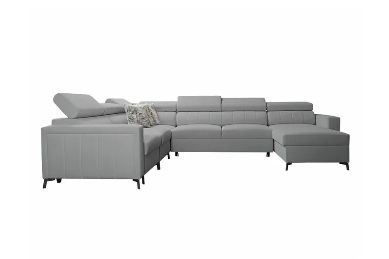 Galbally 5-sits Hörnbäddsoffa Ljusgrå