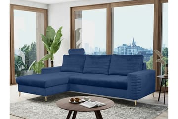 Kintore 3-sits Hörnbäddsoffa Dark blue - Products - Möbler - Soffa - Bäddsoffa - Hörnbäddsoffa