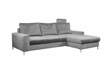 Kintore 3-sits Hörnbäddsoffa Light grey/Dark grey - Products - Möbler - Soffa - Bäddsoffa - Bäddsoffa divan