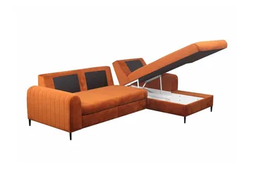 Kintore 3-sits Hörnbäddsoffa Orange - Products - Möbler - Soffa - Bäddsoffa - Hörnbäddsoffa