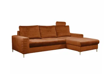 Kintore 3-sits Hörnbäddsoffa Orange - Products - Möbler - Soffa - Bäddsoffa - Hörnbäddsoffa