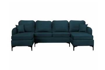Knocklong 4-sits Hörnbäddsoffa Dark blue - Products - Möbler - Soffa - Bäddsoffa - Hörnbäddsoffa