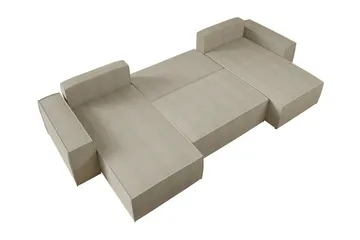 Knocklong 4-sits Hörnbäddsoffa - Rosa - Products - Möbler - Soffa - Bäddsoffa - Hörnbäddsoffa