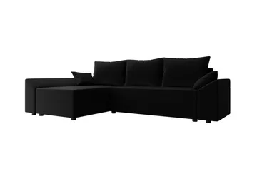 Midfeld 3-sits Hörnbäddsoffa Black - Products - Möbler - Soffa - Bäddsoffa - Hörnbäddsoffa