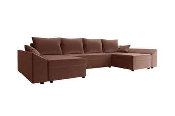 Midfeld 4-sits Hörnbäddsoffa Brown - Products - Möbler - Soffa - Bäddsoffa - Bäddsoffa längsbäddad