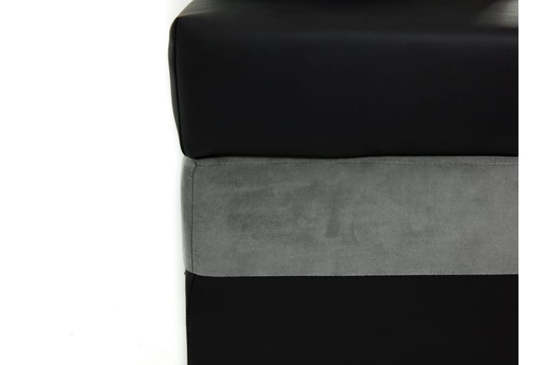 Naoma 3-sits Bäddsoffa med Divan L-formad Höger med Förvarin - Sammet/Grå - Products - Möbler - Soffa - Bäddsoffa - Bäddsoffa divan