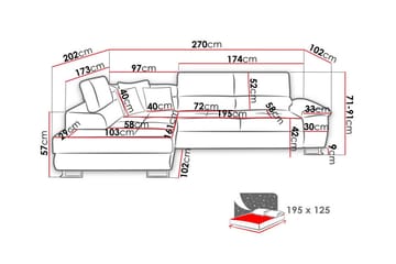 Reginia 3-sits Hörnbäddsoffa - Products - Möbler - Soffa - Bäddsoffa - Hörnbäddsoffa