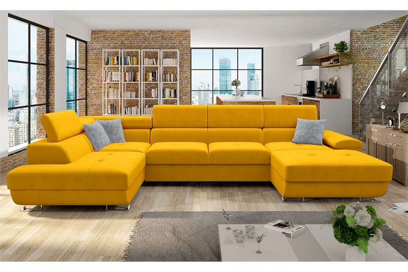 Reginia Bäddsoffa m. Divan och Schäslong - Products - Möbler - Soffa - Bäddsoffa - Bäddsoffa divan